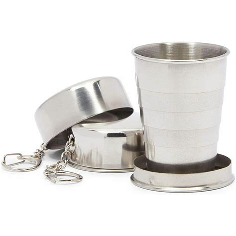 collapsible shot glass nearby